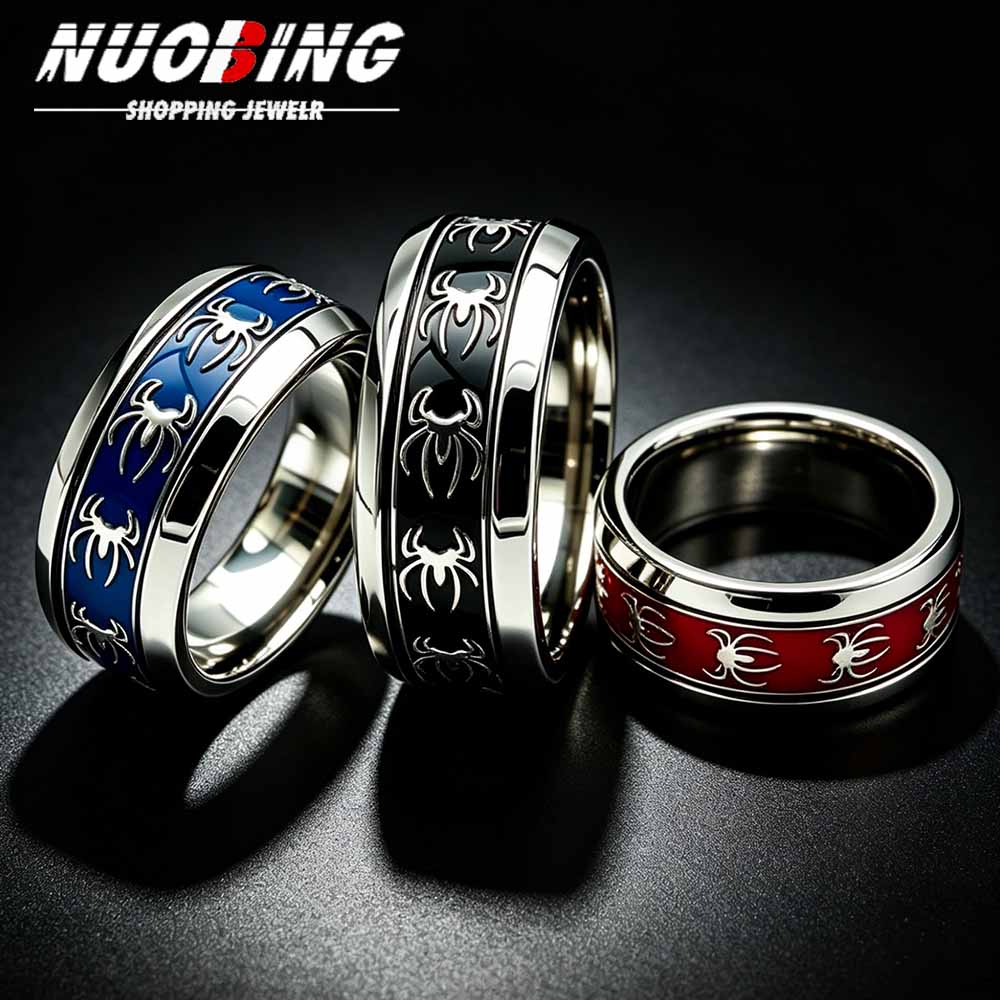 Men Accessories Wholesale - Nouvelle Bague Araignée Punk Vintage en