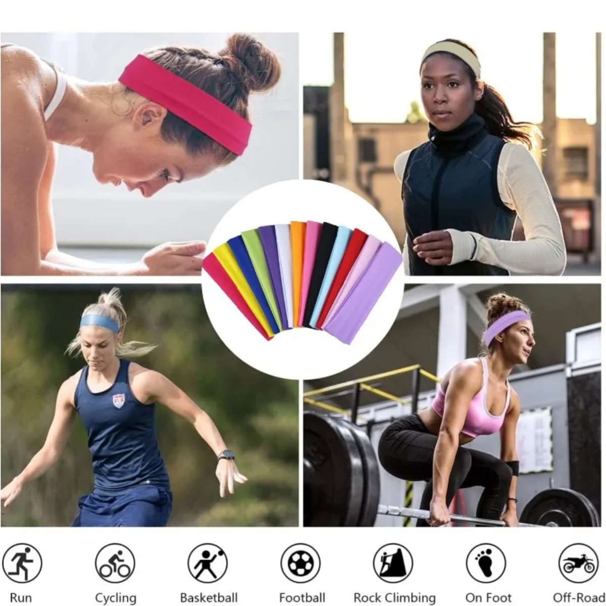 Men'S Yoga Accessories - Élastiques pour cheveux de couleur macaron,