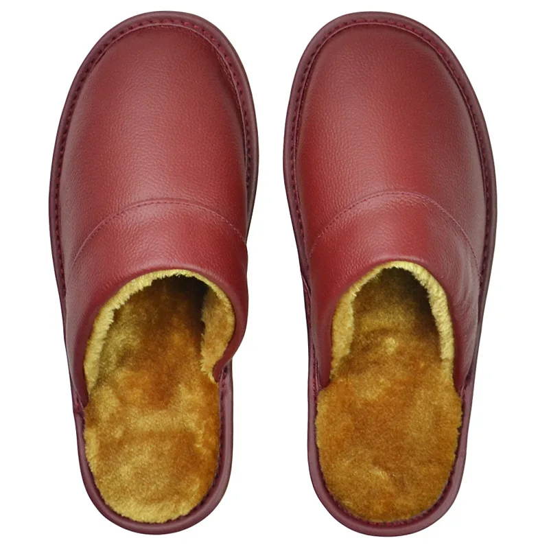 Men'S Accessories Leather - Pantoufles de maison de luxe en