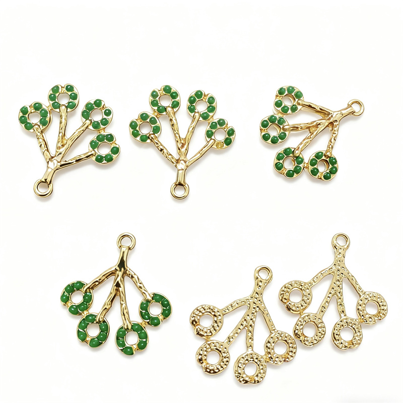 Men Accessories Locket - Perles de couleur verte en alliage,