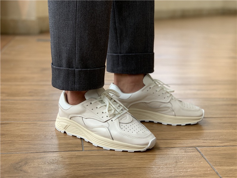 Men'S Accessories Leather - Chaussures décontractées à lacets et bout