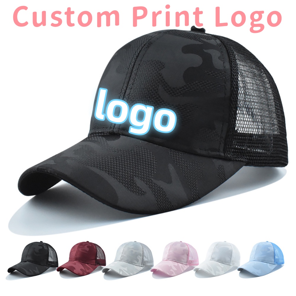 Hat Snapback Cap - Casquette de soleil Camouflage en maille
