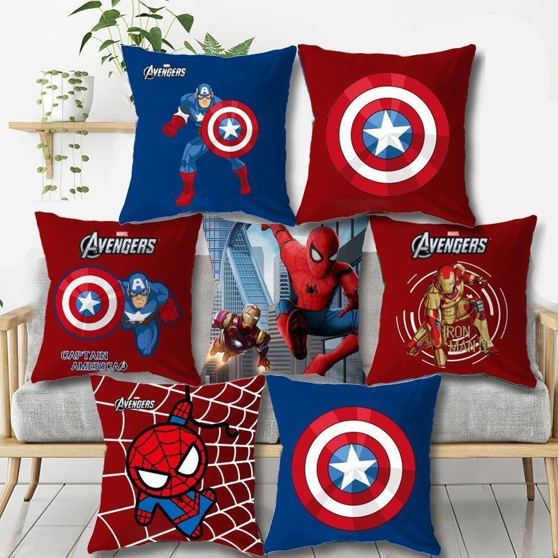 Men Accessories Look - Coussin carré de dessin animé Marvel