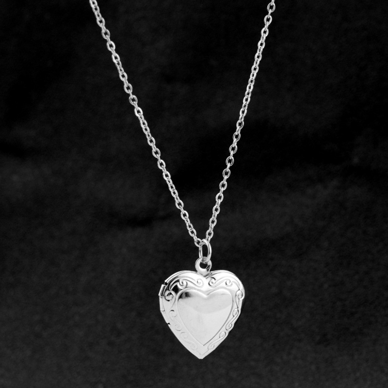 Men Accessories Locket - JOMemory-Pendentif Médaillon Coeur d'Amour pour Hommes