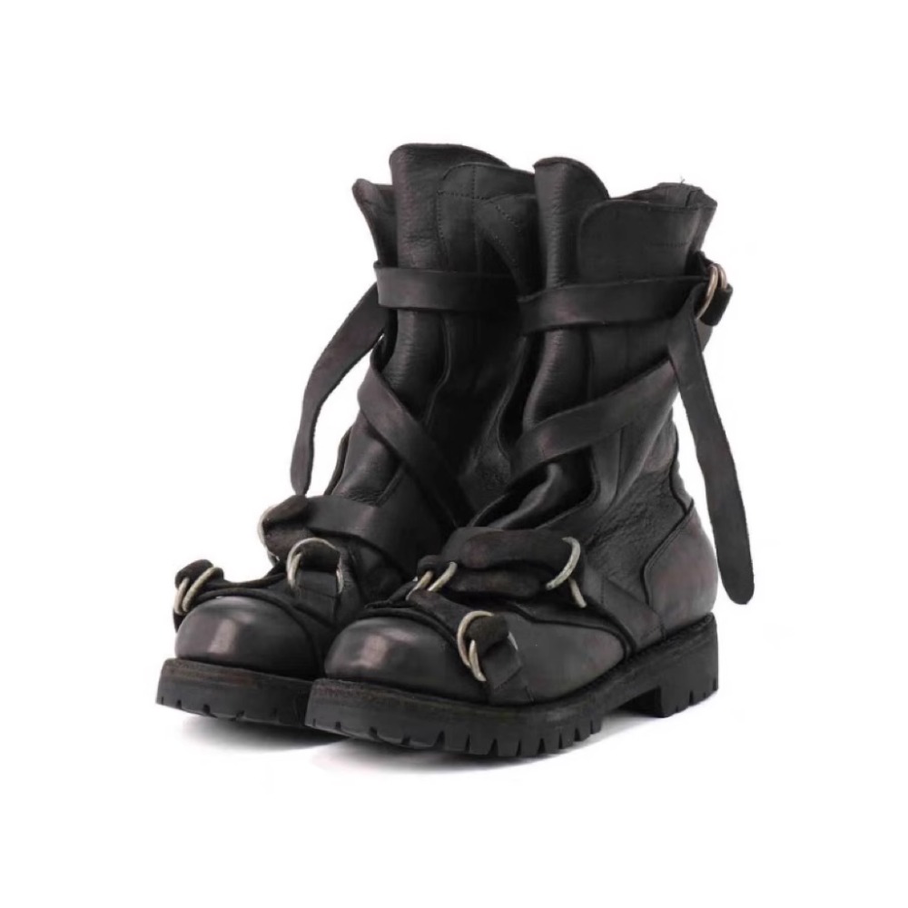 Men'S Accessories Leather - Bottes de moto en cuir pour