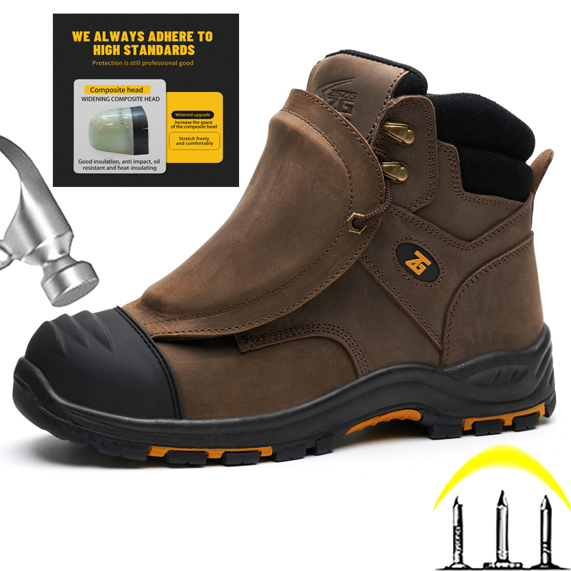 Bottes de sécurité en cuir vér - Men'S Accessories Leather avis et prix