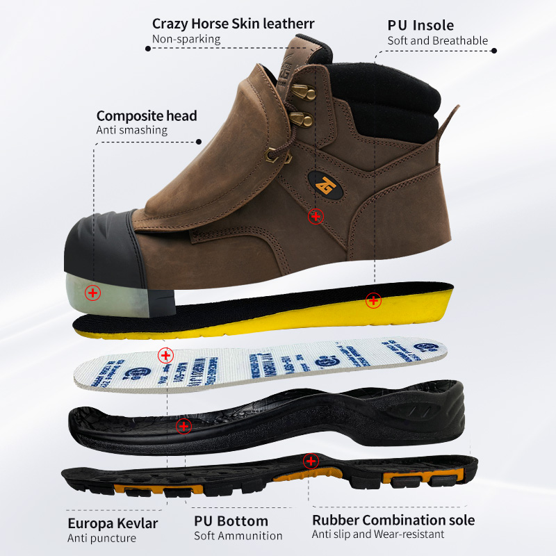 Bottes de sécurité en cuir vér - Men'S Accessories Leather avis et prix