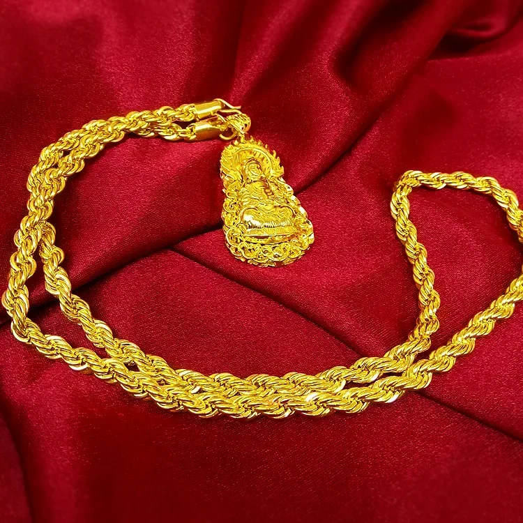 Collier en or véritable 24K AU - Men Accessories Look avis et prix
