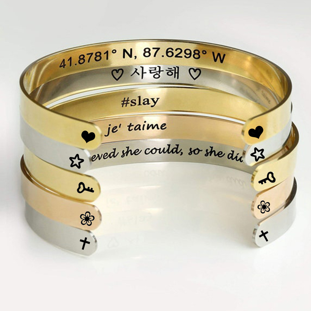 Bracelets personnalisés gravés - Men'S Accessories Jewelry Bracelet avis et prix