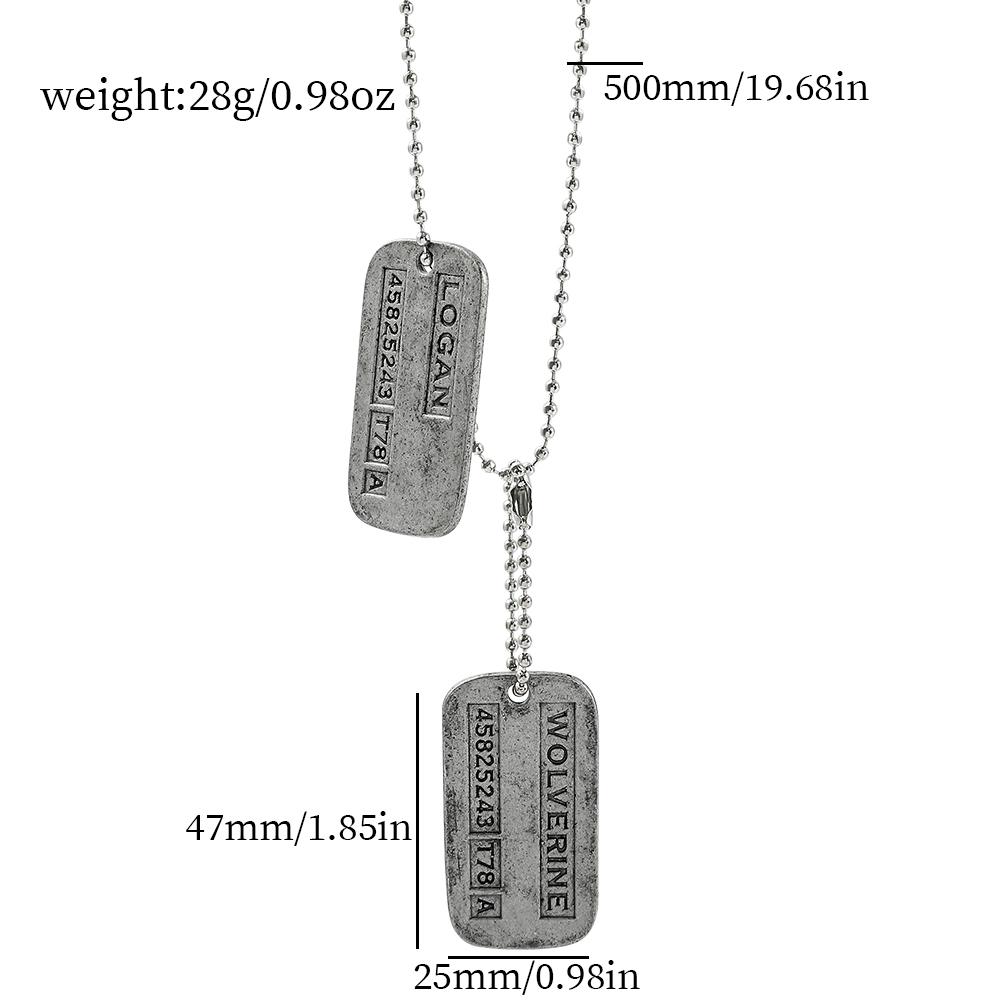 Collier militaire X-Men Wolver - X Men Accessories avis et prix